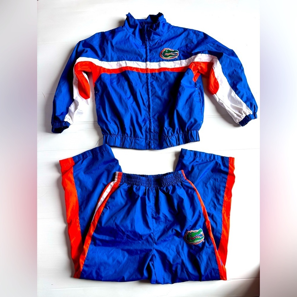 Vintage Florida Gators Tracksuit Boys Size 5 6 Blue Orange